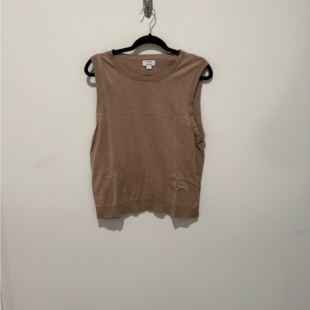 J. Crew Brown Sleeveless Top